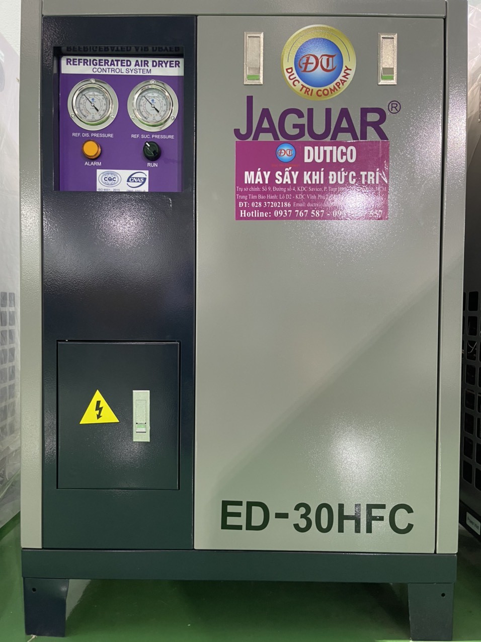 MÁY SẤY KHÍ JAGUAR ED-30HFC DÙNG CHO MÁY NÉN KHÍ 30HP